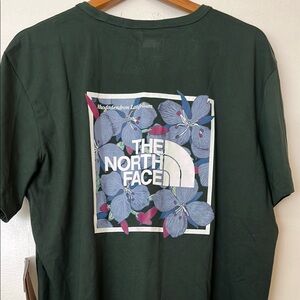 The North Face Green Floral Graphic Tee
